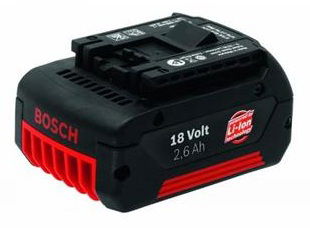 18 V -os Bosch 1.3 Ah -s Li-ion akkumulátor felújítás (felújítás utáni kapacitás: 2.0 Ah) termék fő termékképe