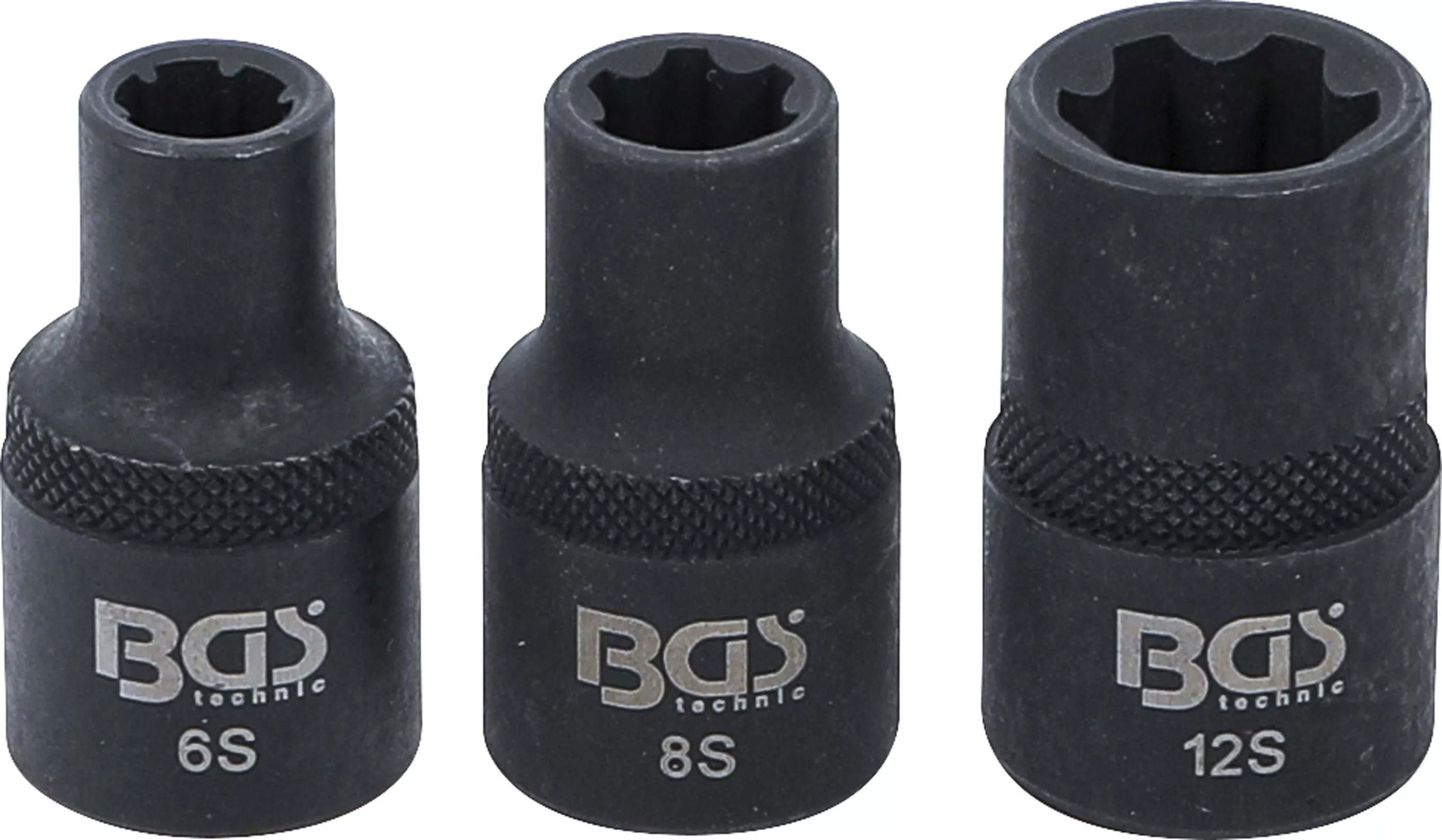 BGS Technic 9-9336 hengerfej kulcs készlet, 1/2", RIBE M6S-M8S-M12S (Nissan, Renault) termék fő termékképe