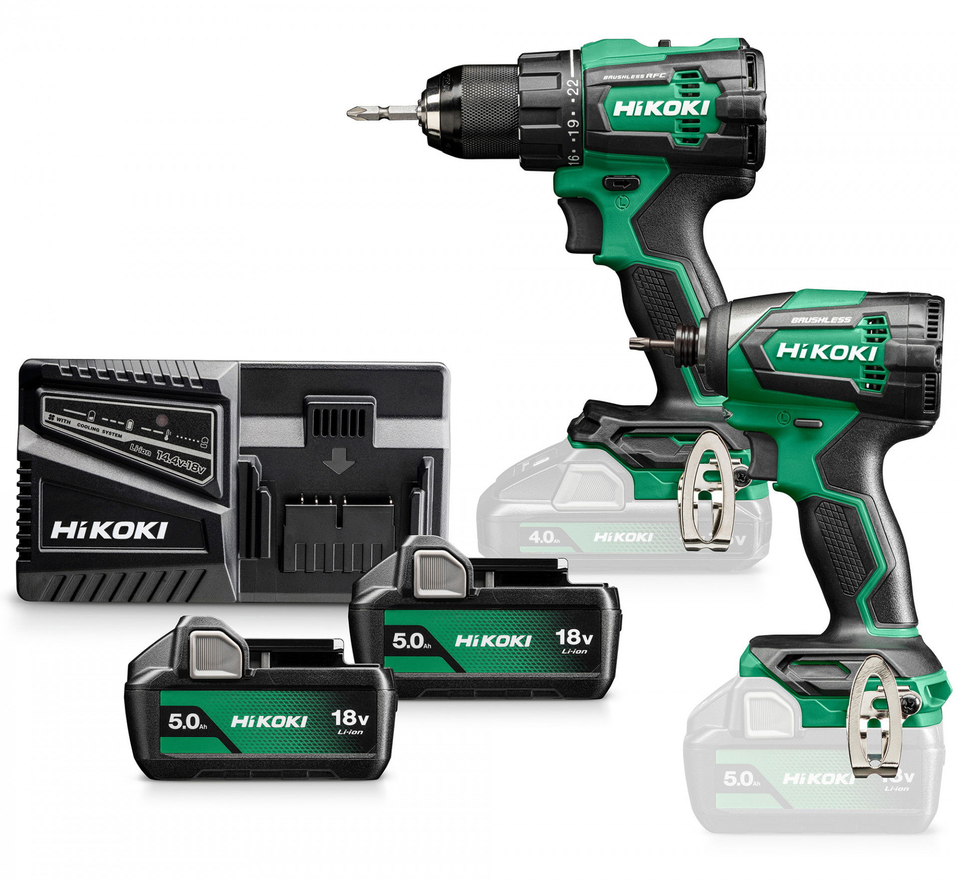 HiKoki KC18DEWBZ 18V-os Li-ion akkus gépcsomag termék fő termékképe